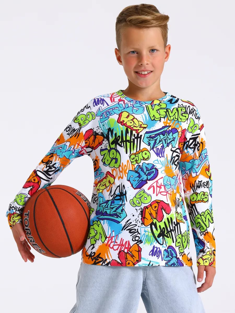 Лонгслив для мальчика повседневный