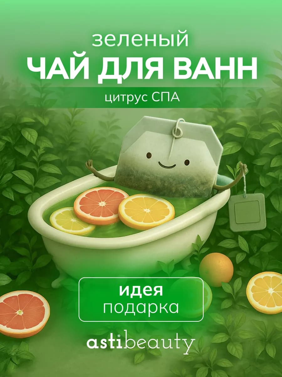 Бомбочка для ванны в чайном пакетике ЦИТРУС