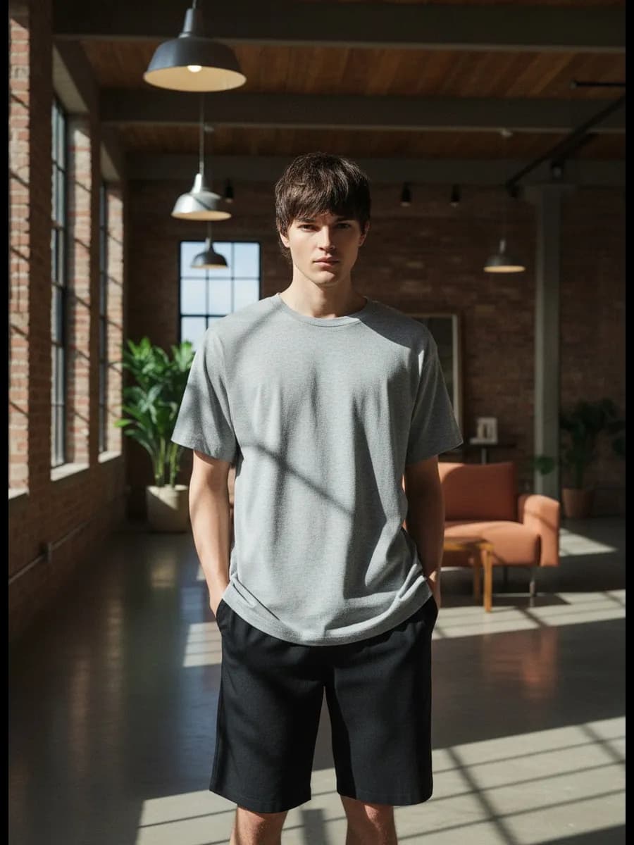 Пижама с футболкой и шортами