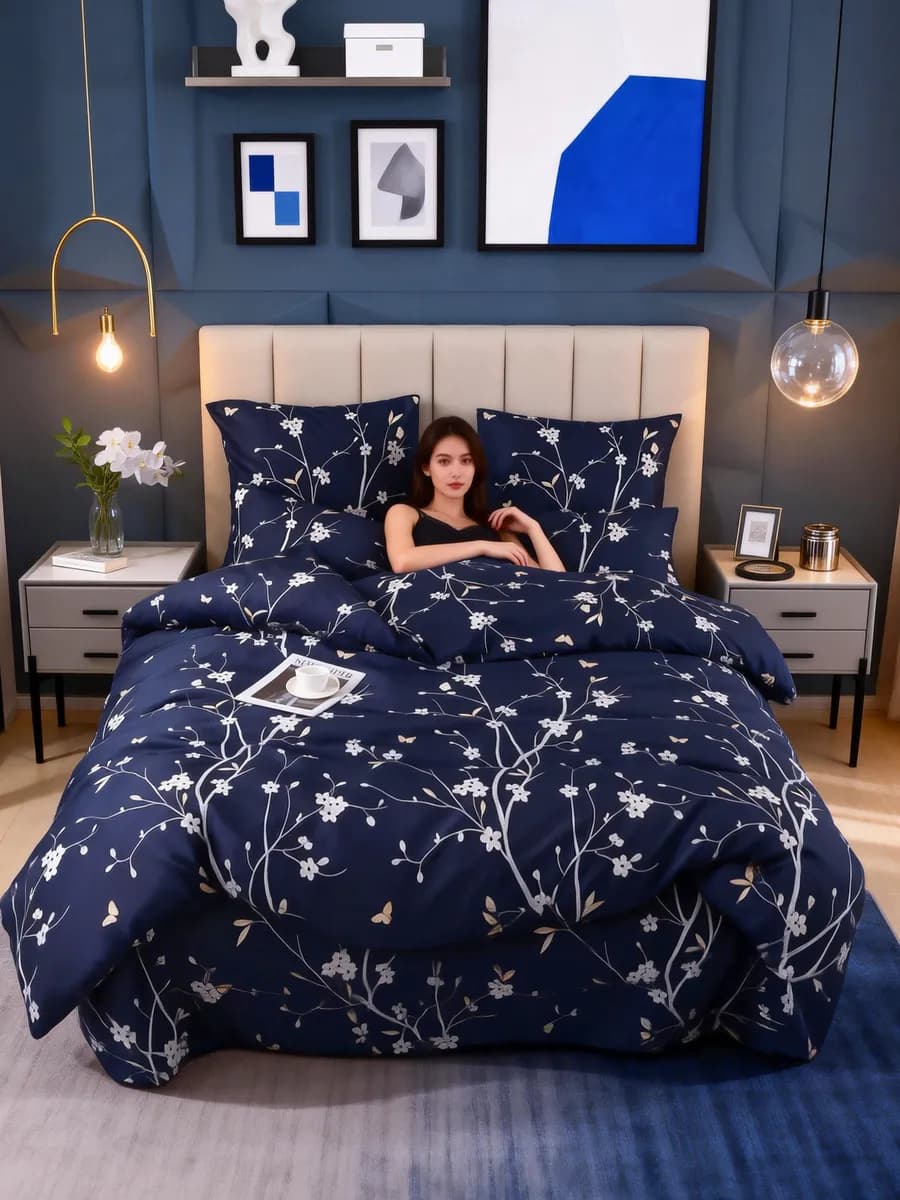 Постельное белье 2 спальное Сатин A-013