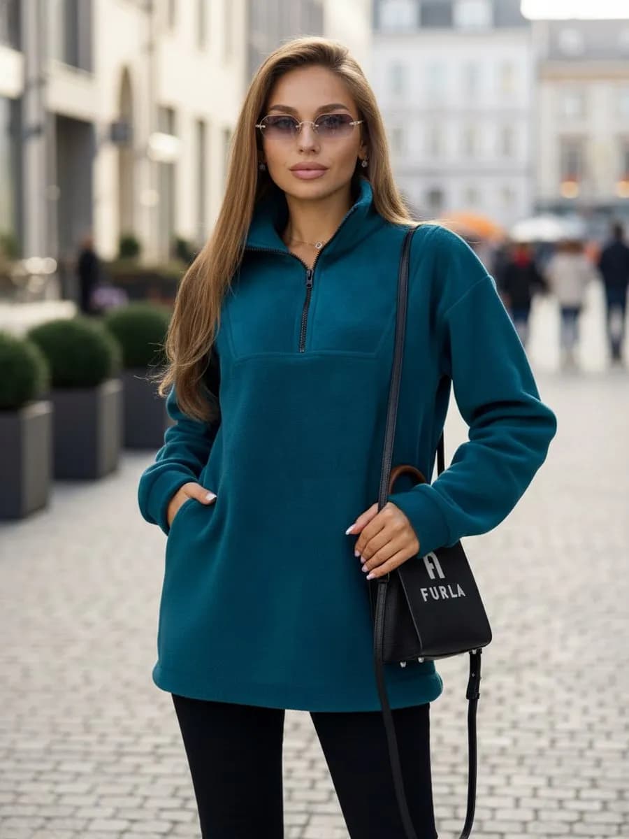 Толстовка флисовая на молнии