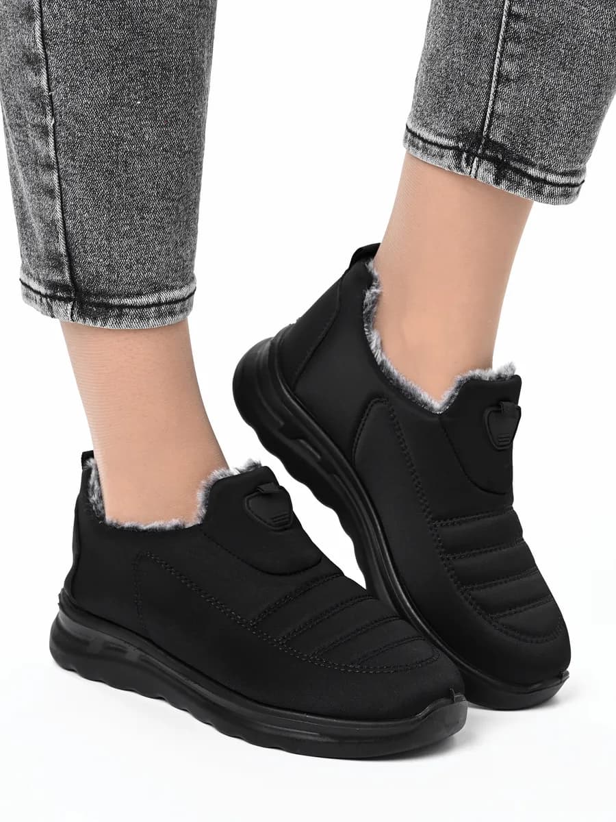 Ботинки женские зимние короткие полуботинки утепленные мех