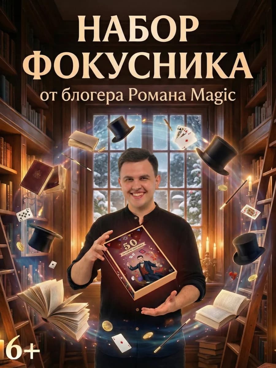 Новогодний подарочный набор фокусника для детей Роман Magic