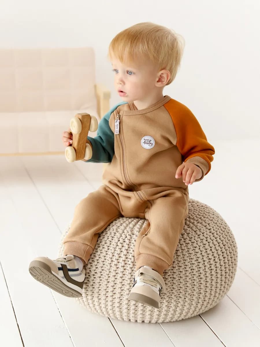 Комбинезон для новорожденных утепленный с начесом