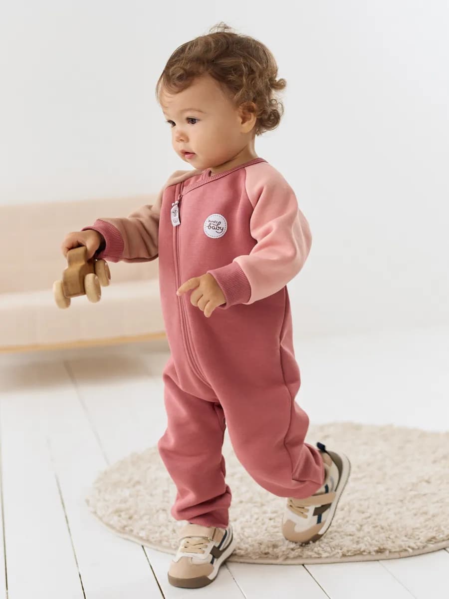 Комбинезон для новорожденных утепленный с начесом