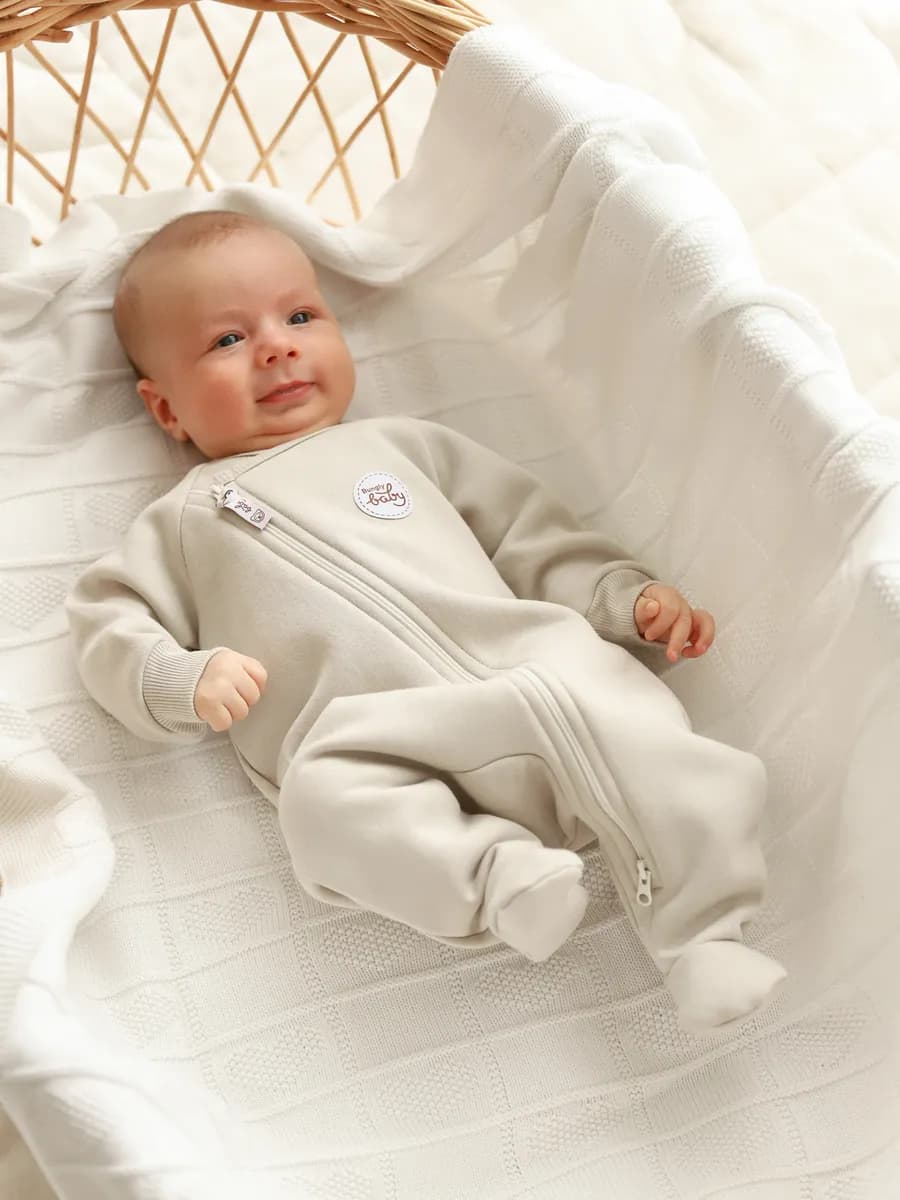 Комбинезон для новорожденных утепленный с начесом