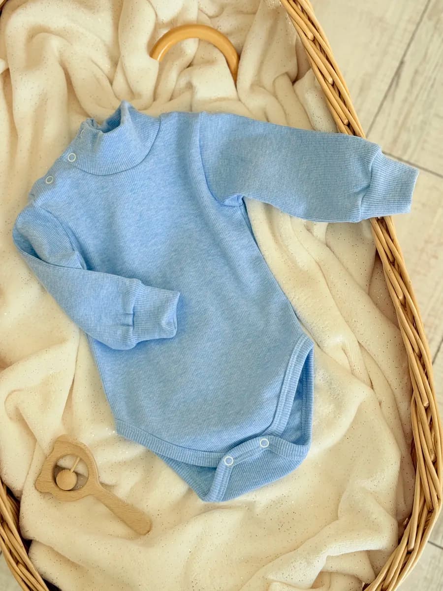 Боди водолазка для малышей с длинным рукавом