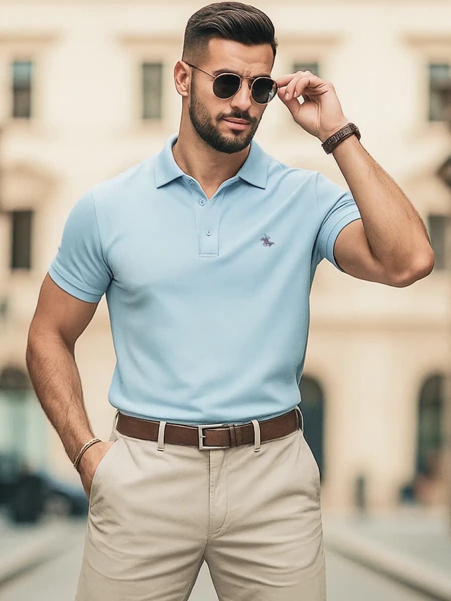 Футболка поло с коротким рукавом