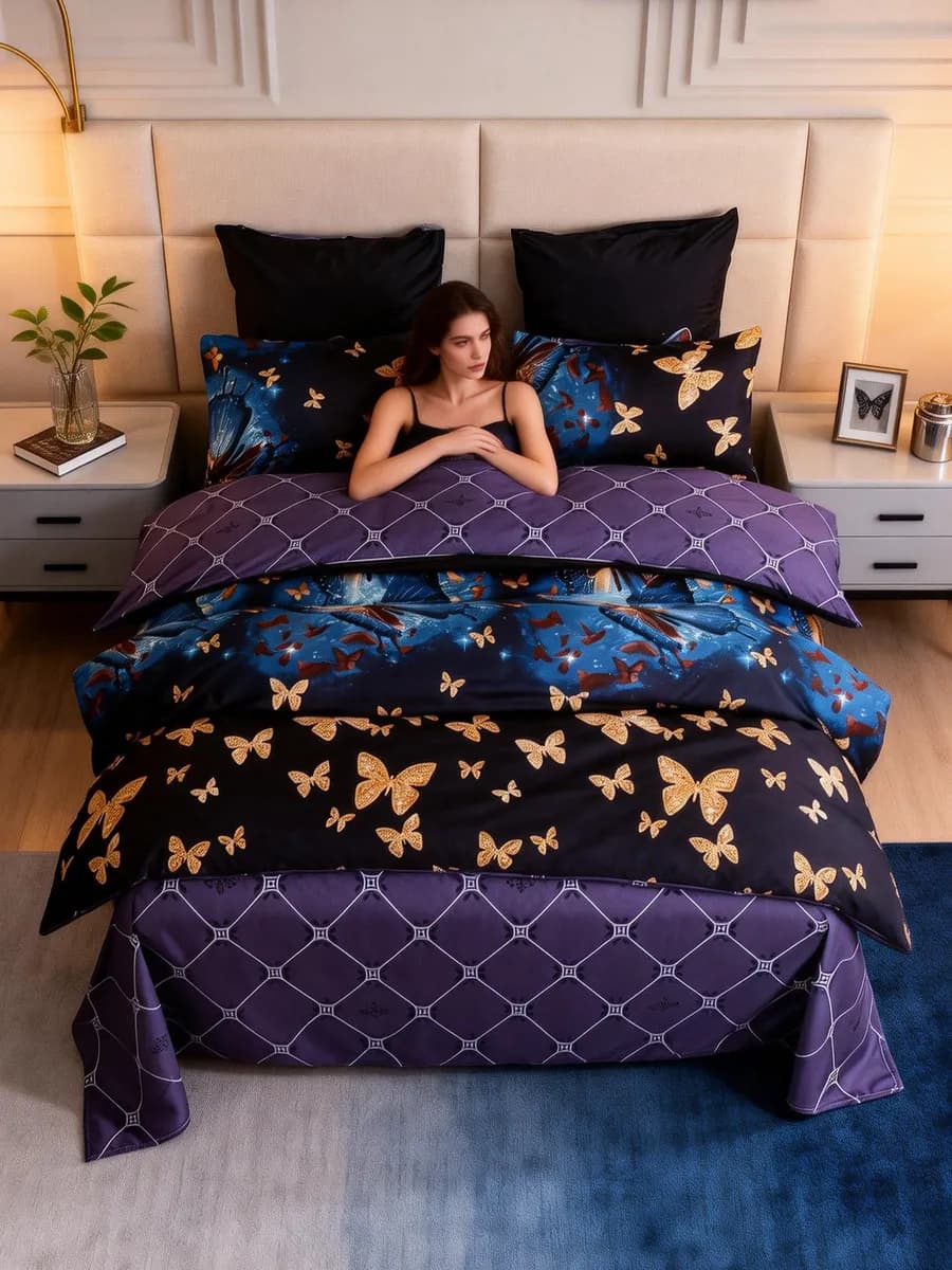 Постельное белье 2 спальное Сатин A-033