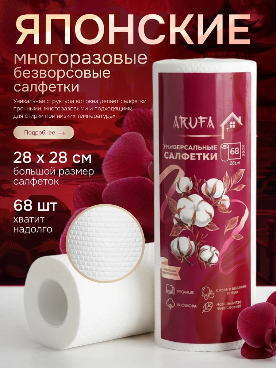 Салфетки для уборки рулон