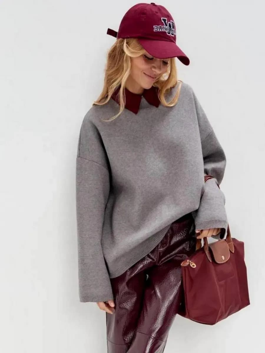 Свитер женский оверсайз