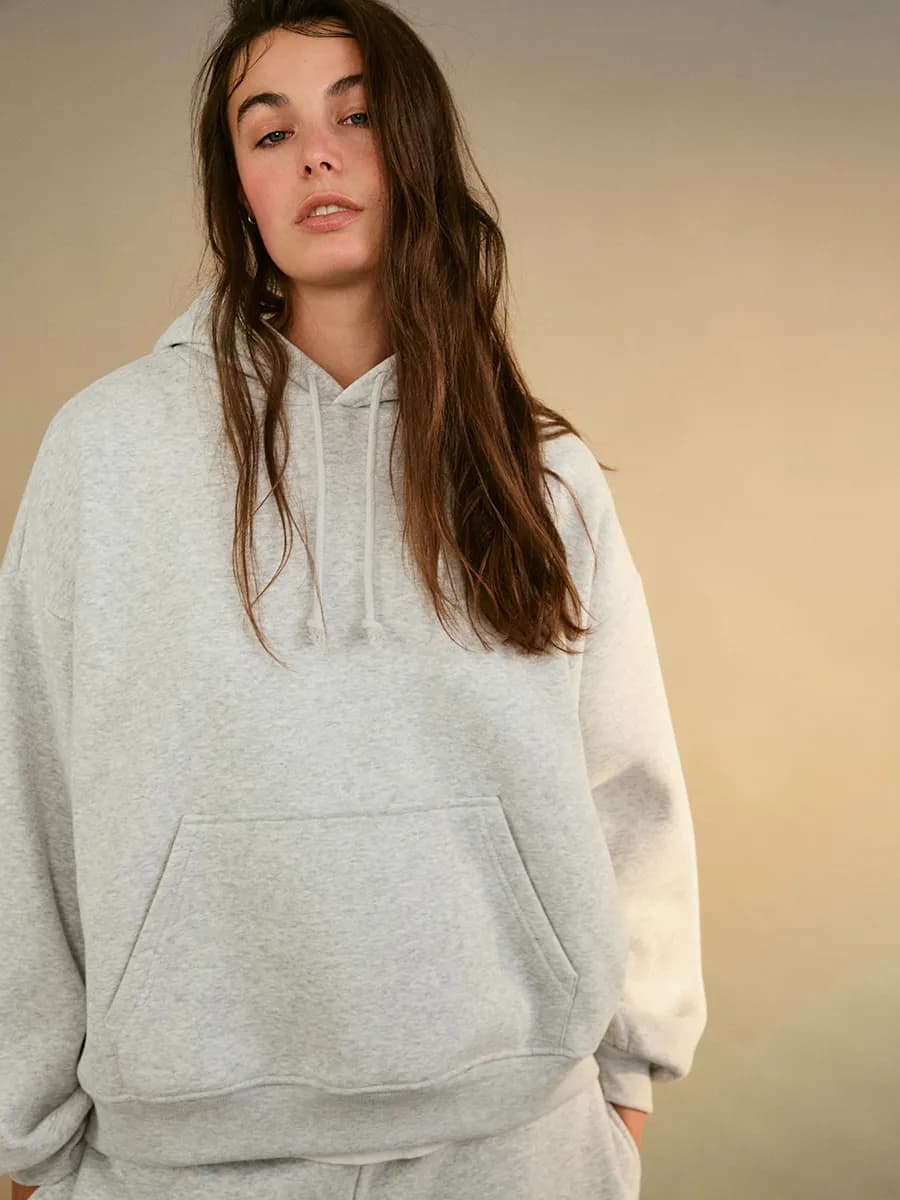 PLUS SIZE Толстовка больших размеров утепленная с капюшоном