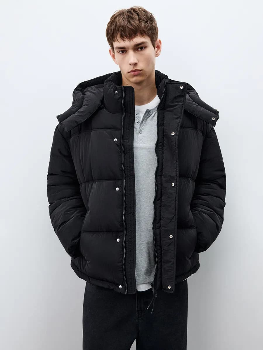 Куртка стеганая с капюшоном