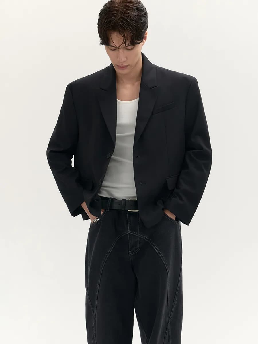 Пиджак классический прямого кроя