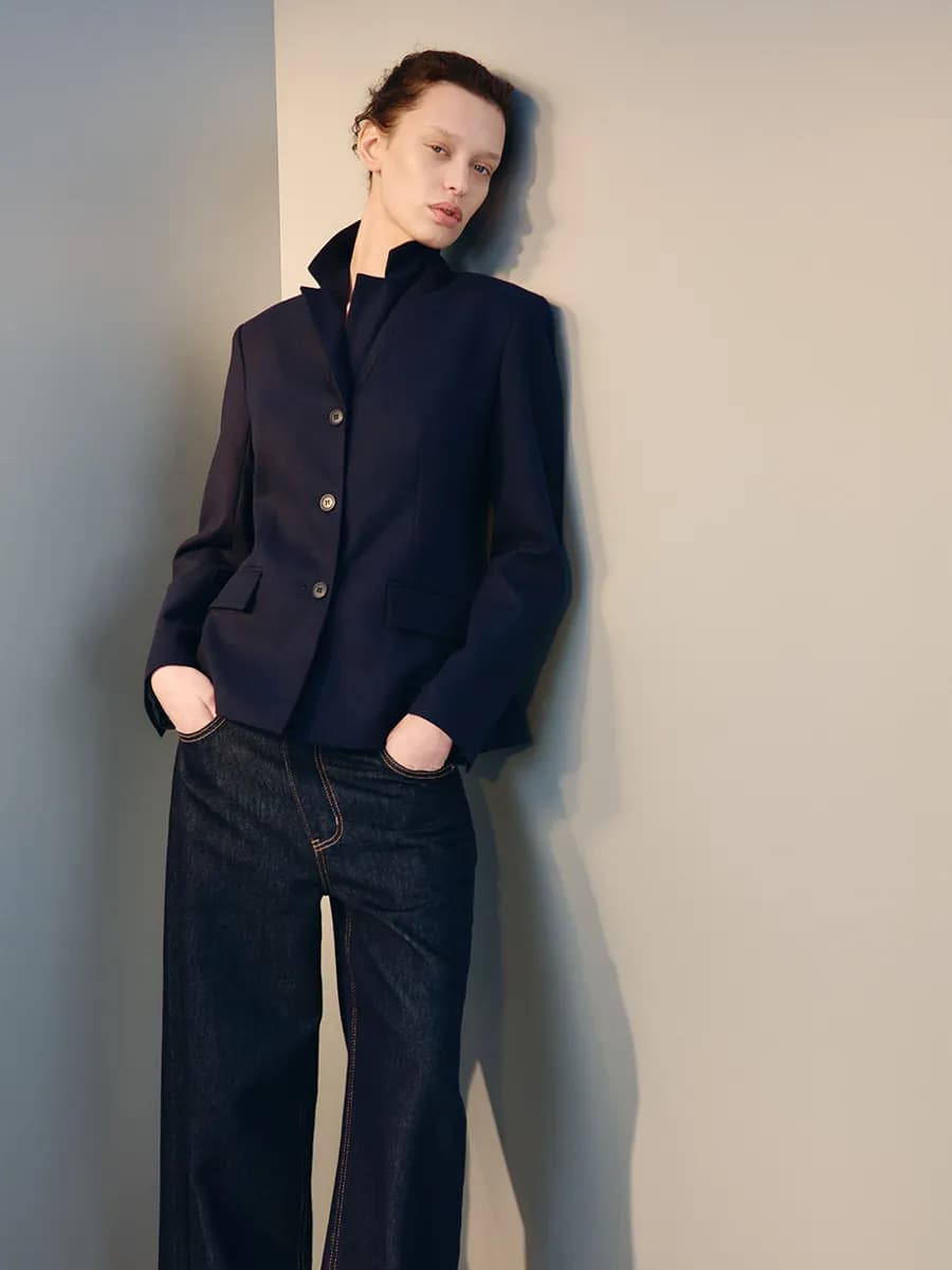 Пиджак приталенный костюмный