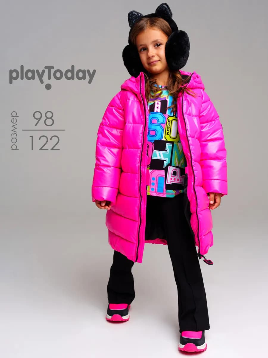 Зимнее пальто детское утепленное пуховик в садик - фото 1