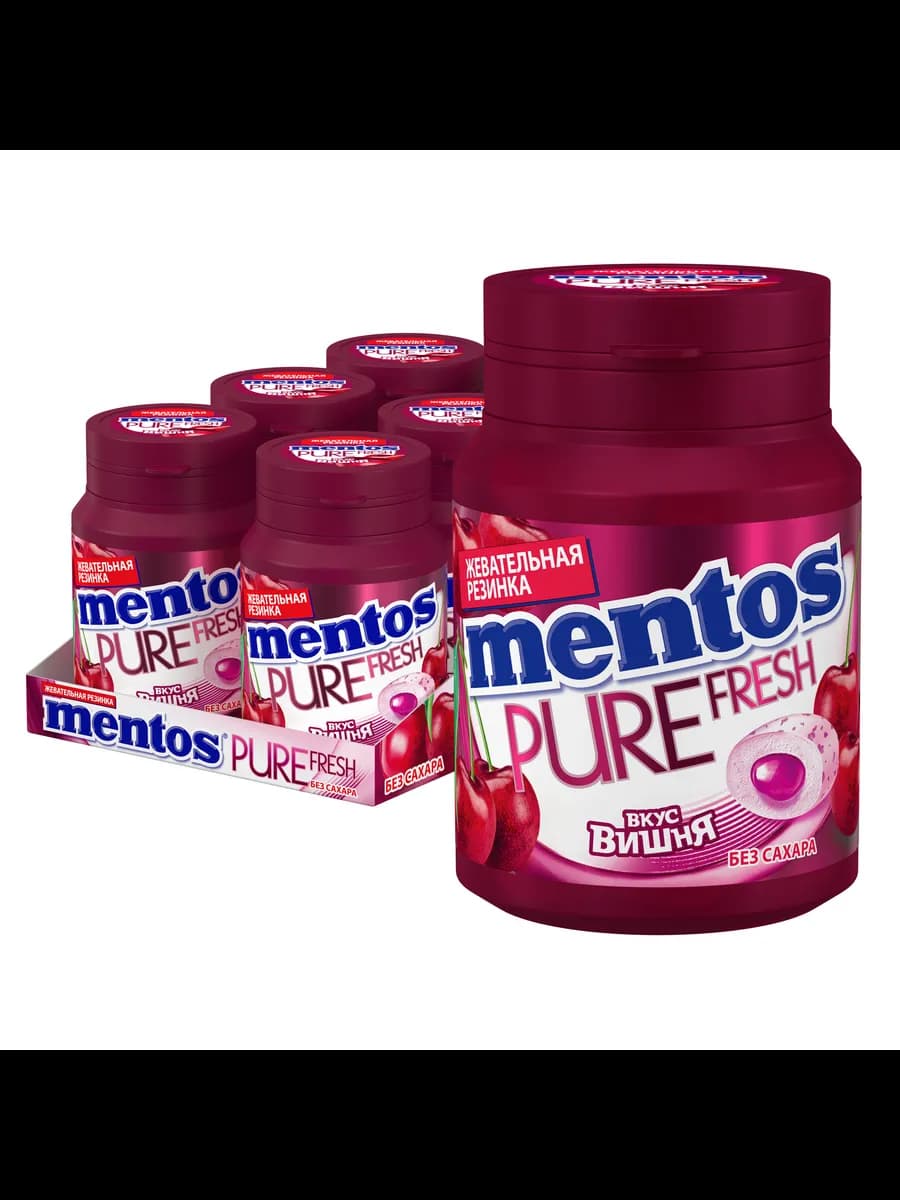 Жевательная резинка вишня, 6 шт по 54 г