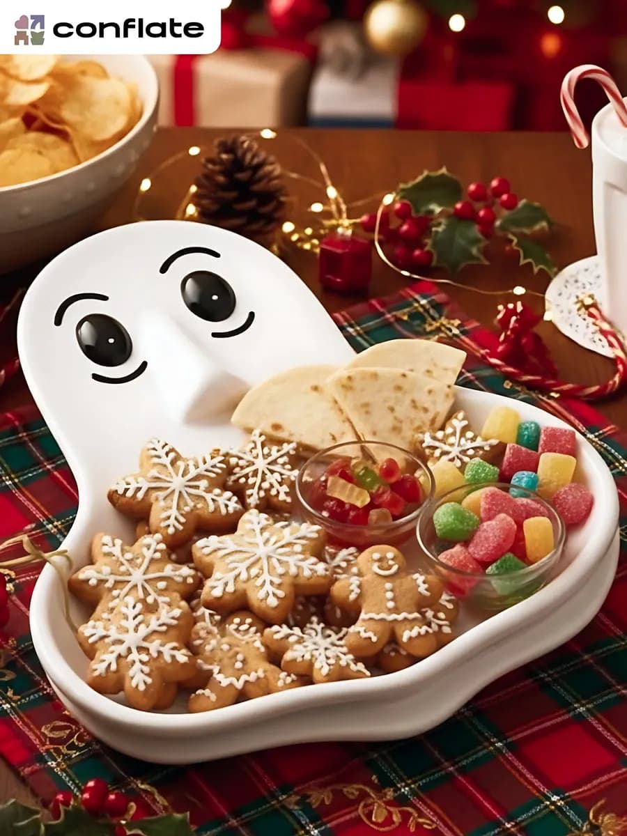 Тарелка для закусок фарфоровая, блюдо для сервировки