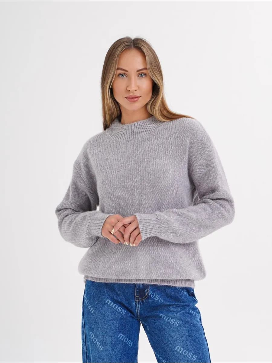 Свитер джемпер вязаный оверсайз в школу