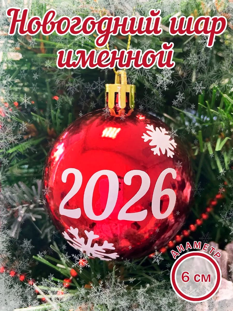 Ёлочный шар 2026 год