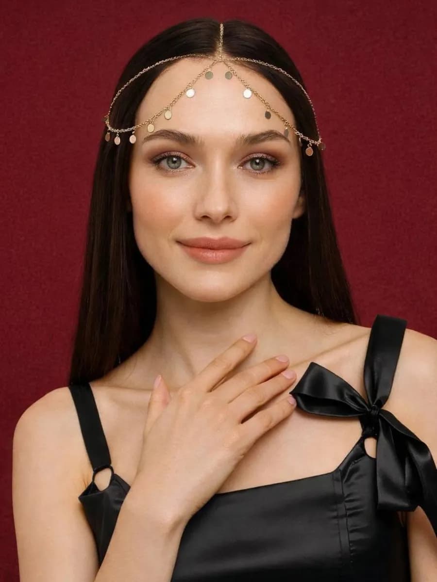 Тика этническое украшение для волос на голову