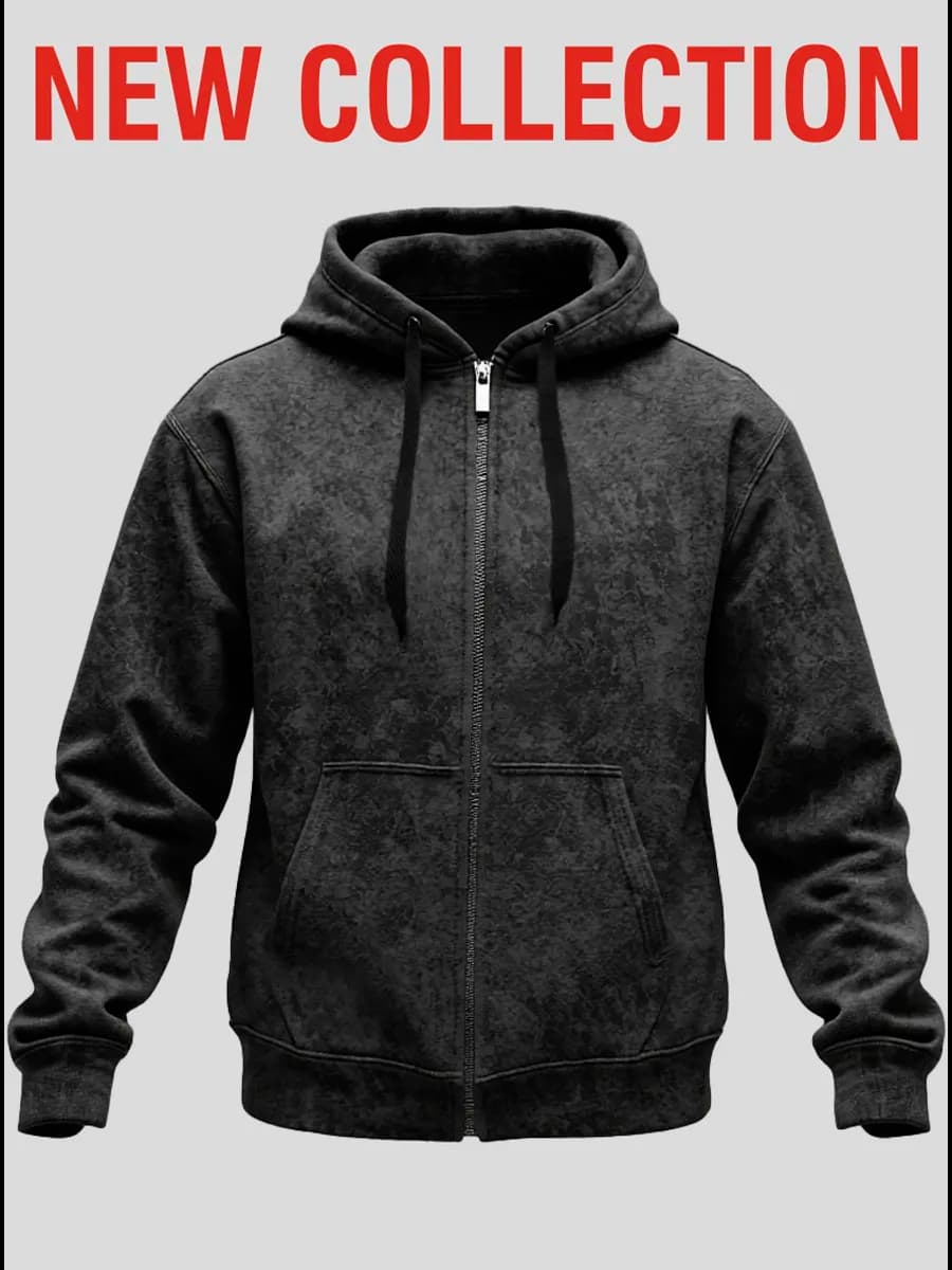 Толстовка с капюшоном на молнии варенка