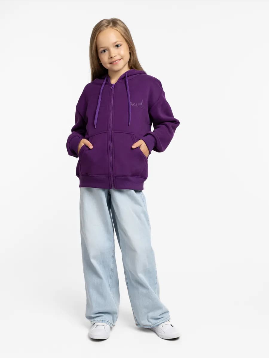 Толстовка для девочки на молнии