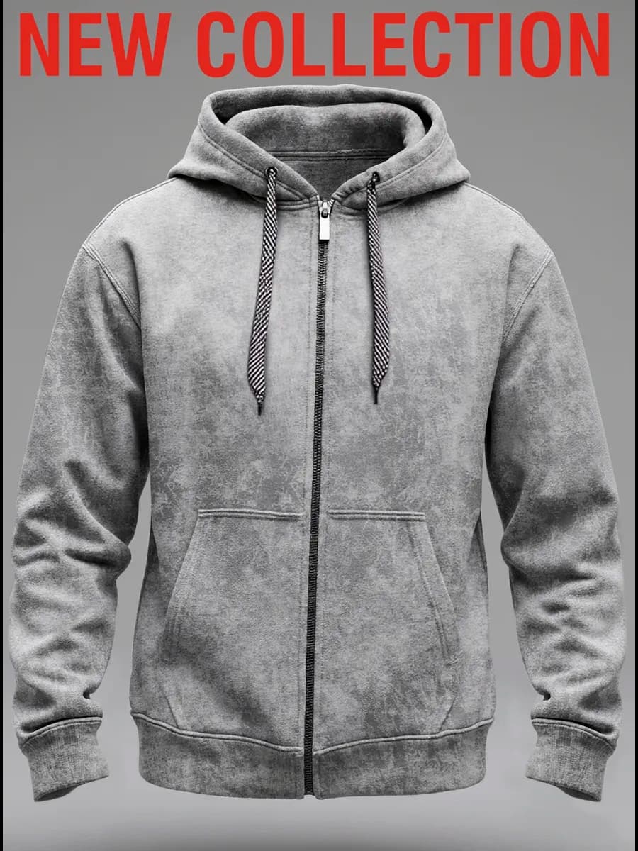 Толстовка с капюшоном на молнии варенка