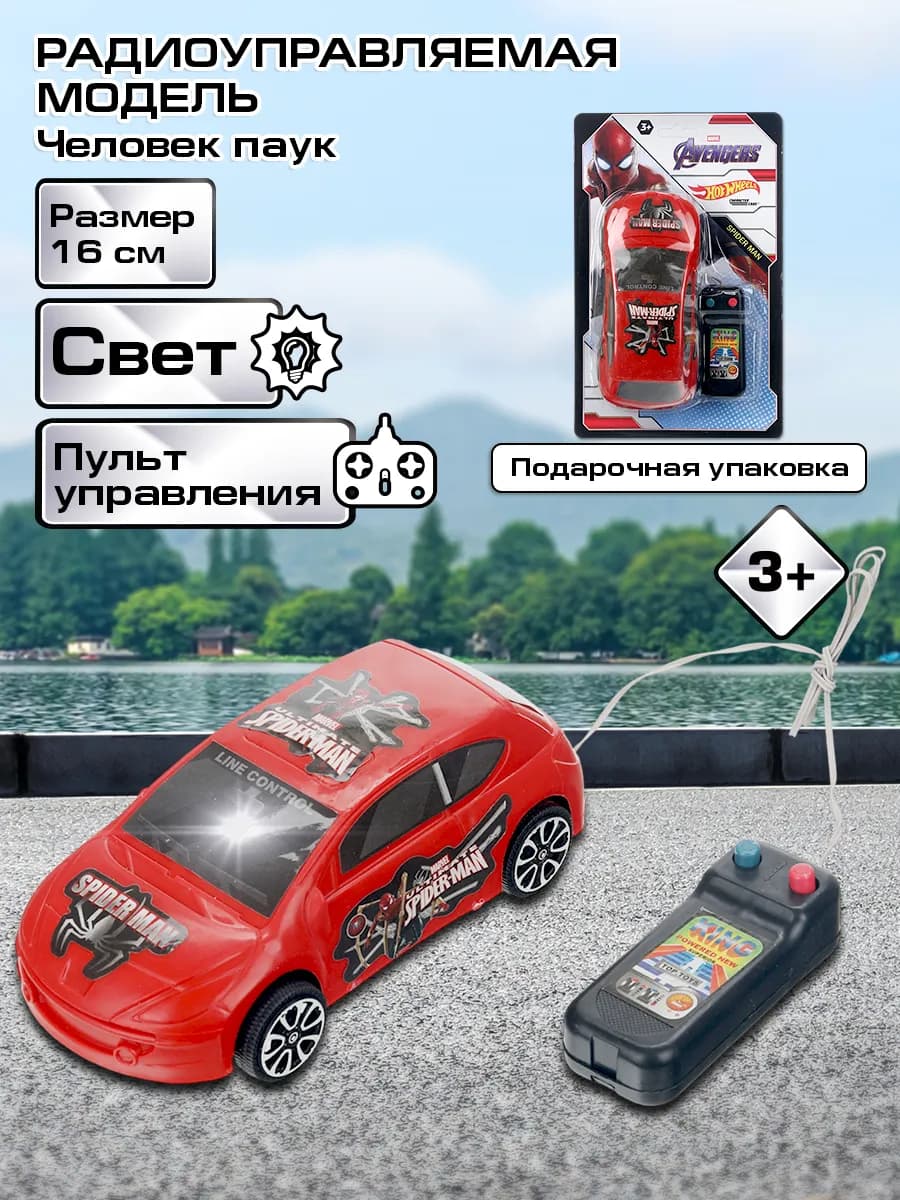 Машинка для мальчиков на пульте управления 16 см