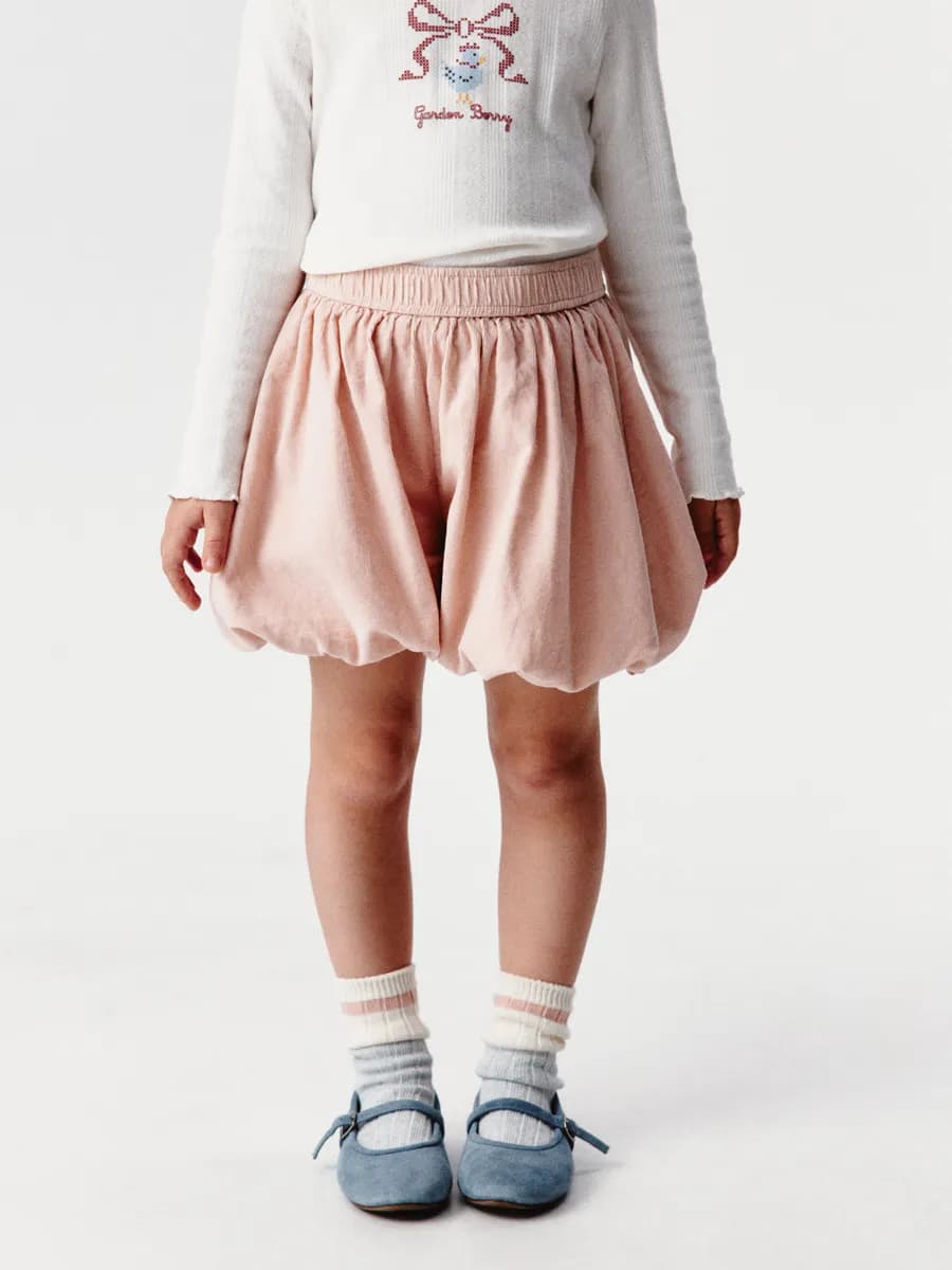 Вельветовые шорты короткие розовые