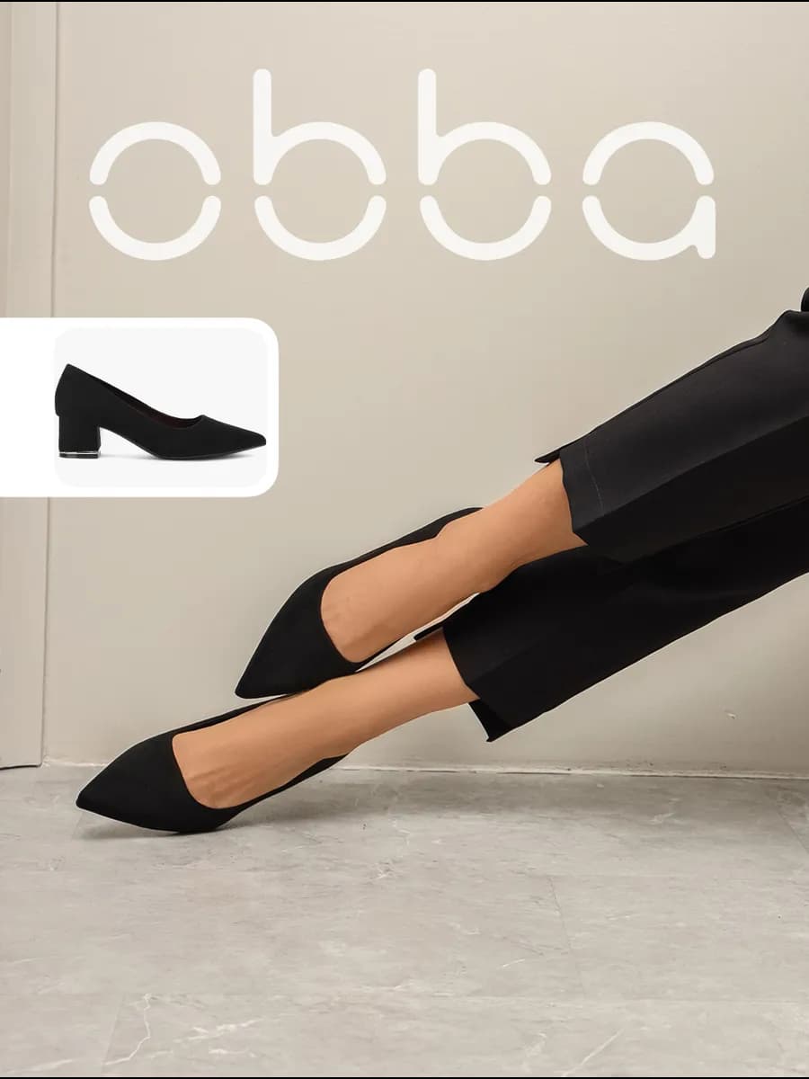 Туфли лодочки на низком каблуке