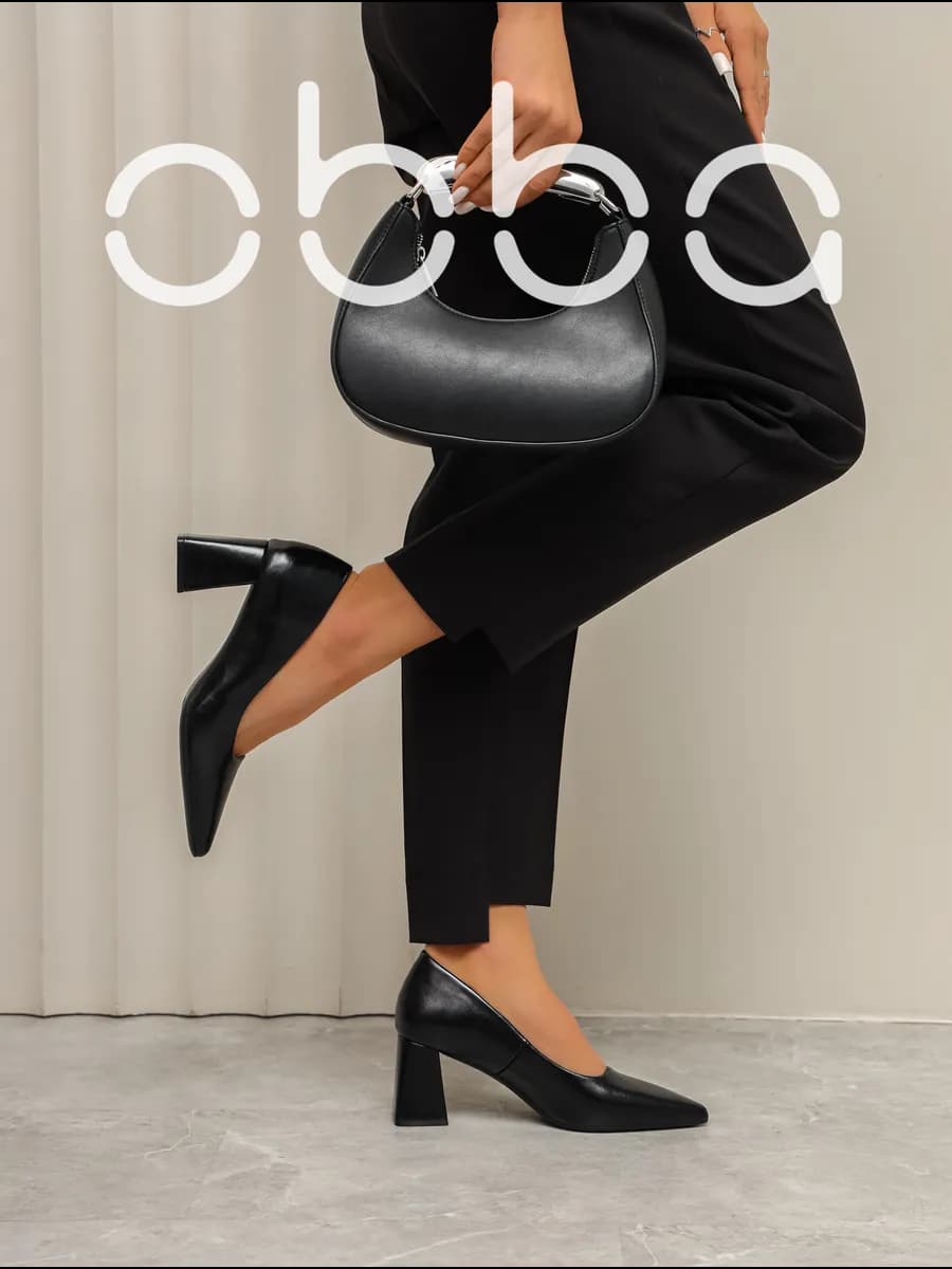 Туфли на толстом каблуке