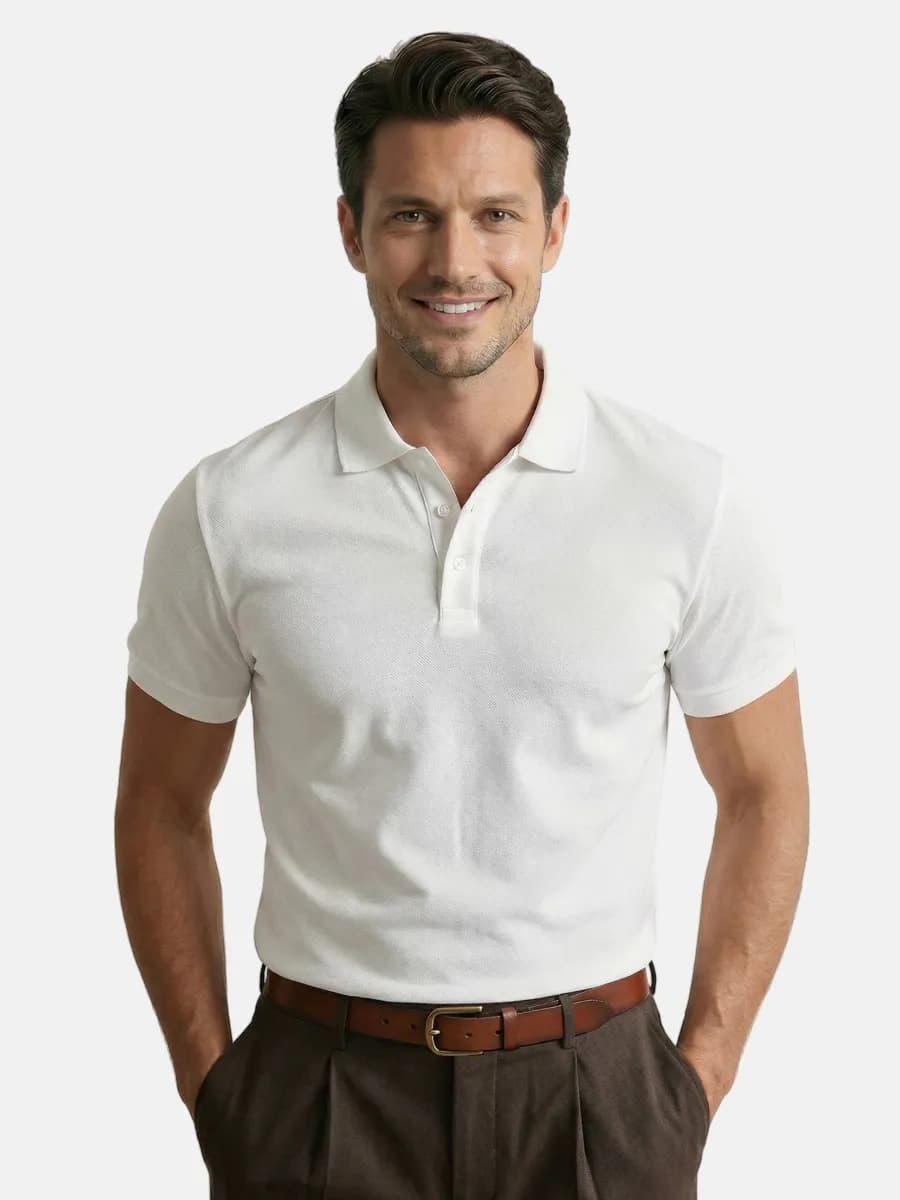 Поло базовое однотонное