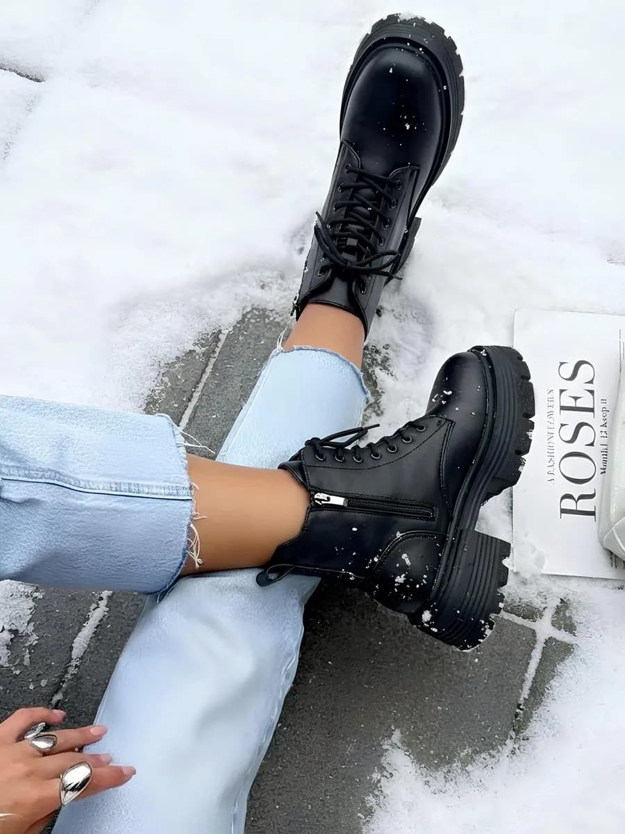 Высокие Ботинки берцы зимние