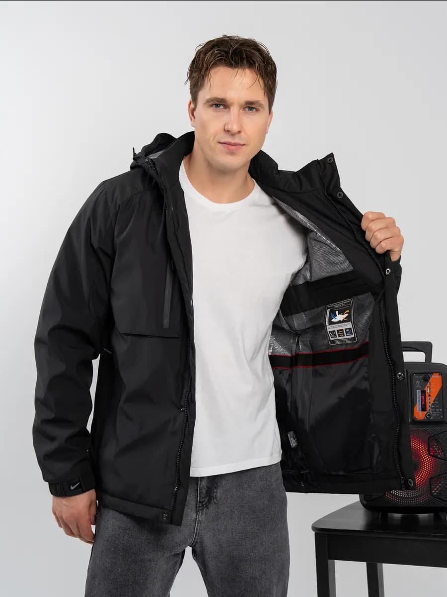 Куртка мужская демисезонная с капюшоном