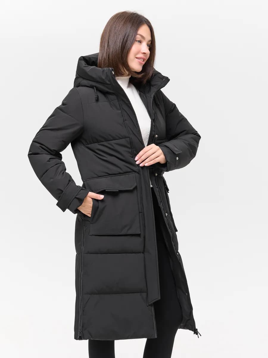 Куртка зимняя длинная с капюшоном