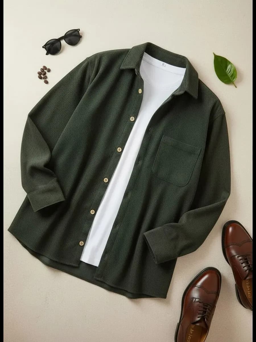 Рубашка вельветовая оверсайз