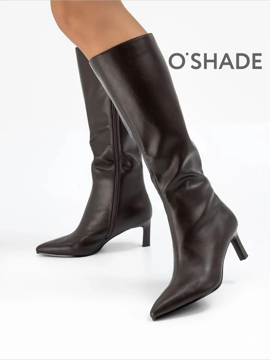 Сапоги коричневые женские демисезонные