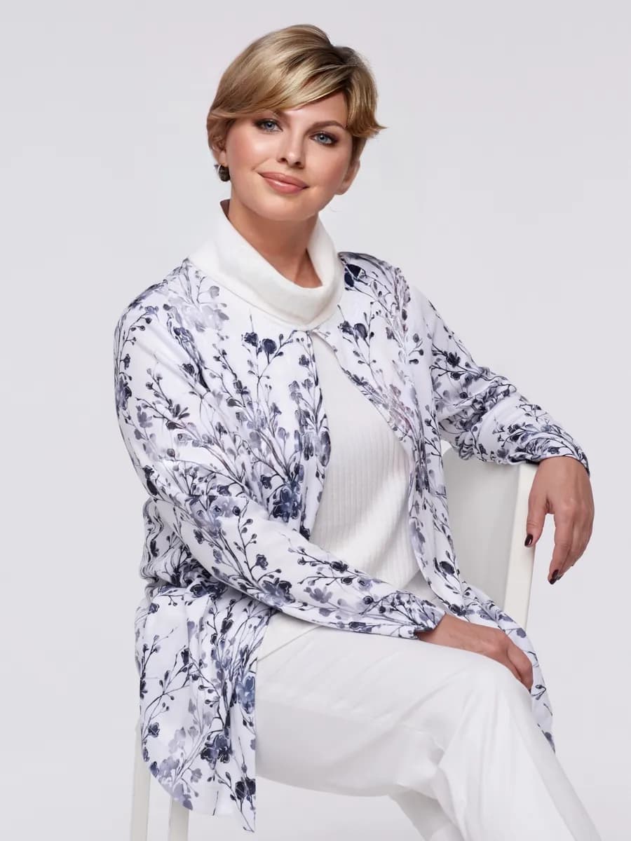 Джемпер больших размеров удлиненный нарядный праздничный