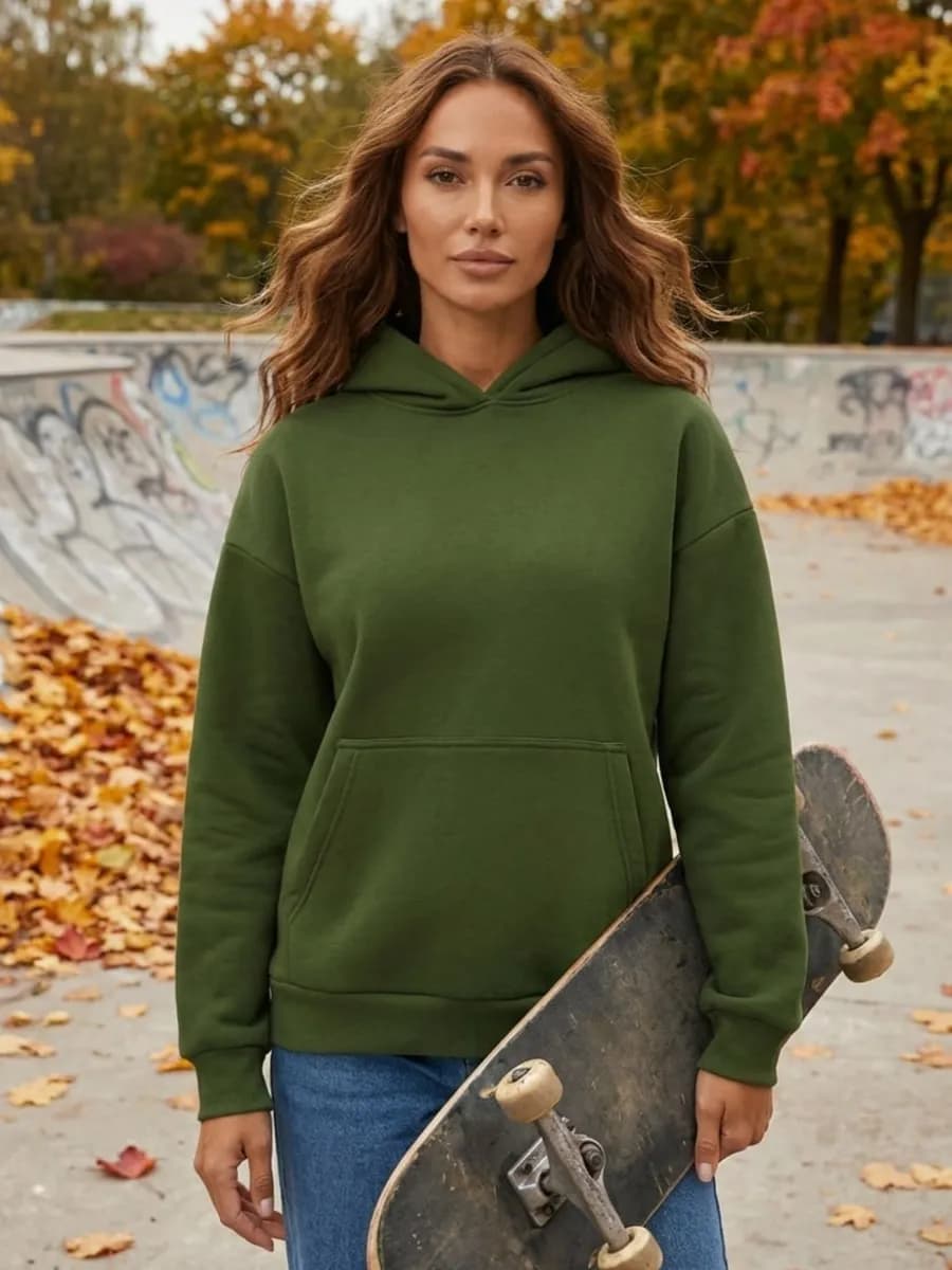 Худи оверсайз теплое с начесом