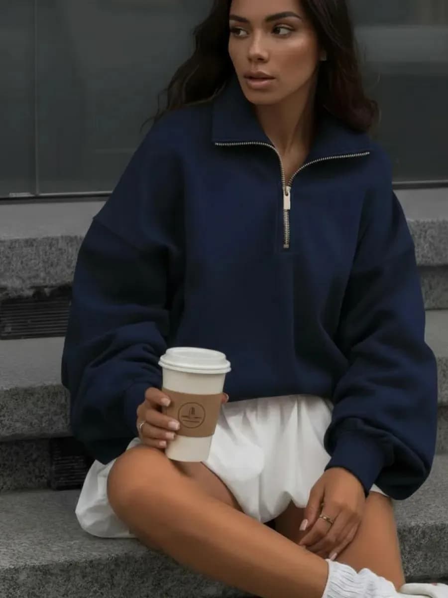 Свитшот полузамок на молнии