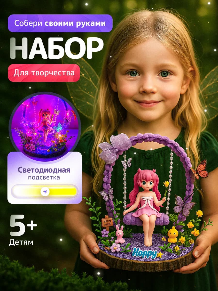 Набор для творчества, поделок и лепки для девочек