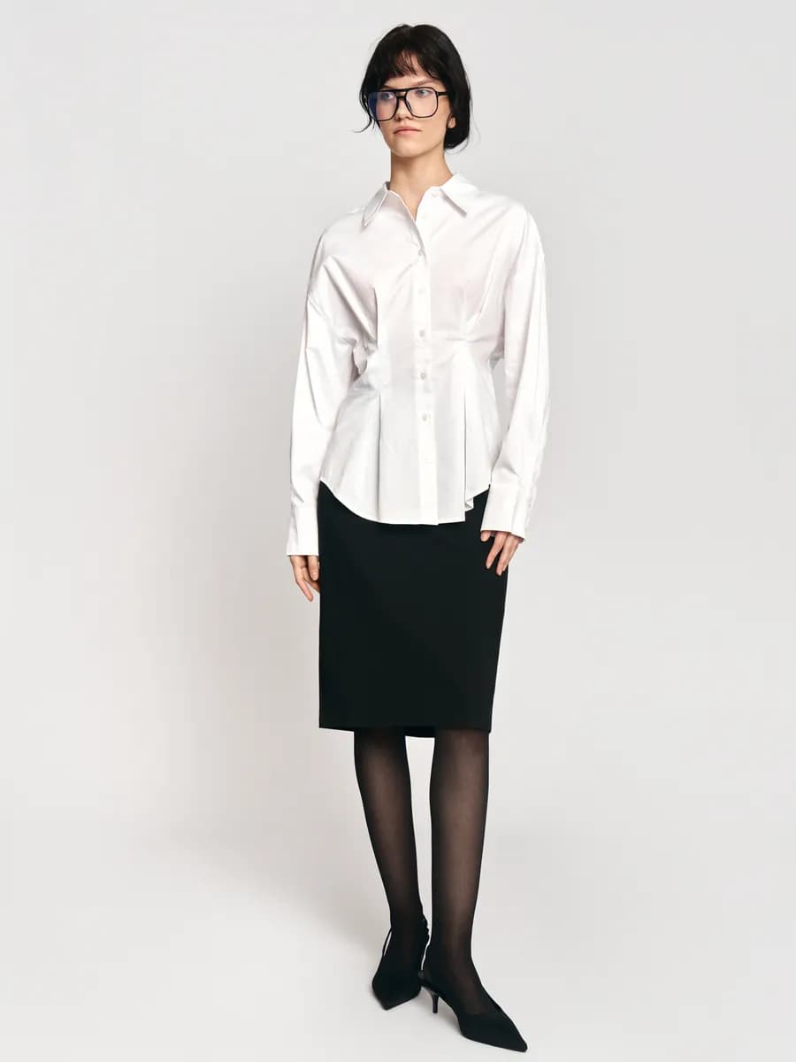 Женская трикотажная юбка-карандаш