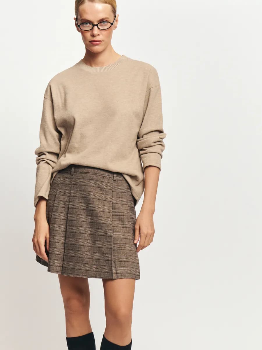 Женский джемпер из вязаного трикотажа