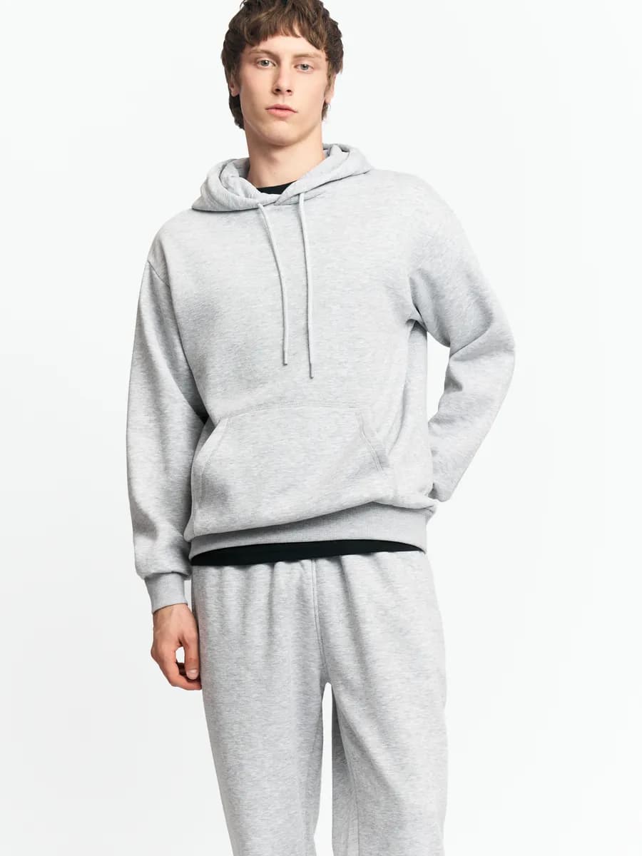 Мужской худи с капюшоном и начёсом