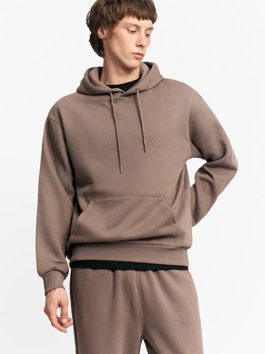 Мужской худи с капюшоном и начёсом
