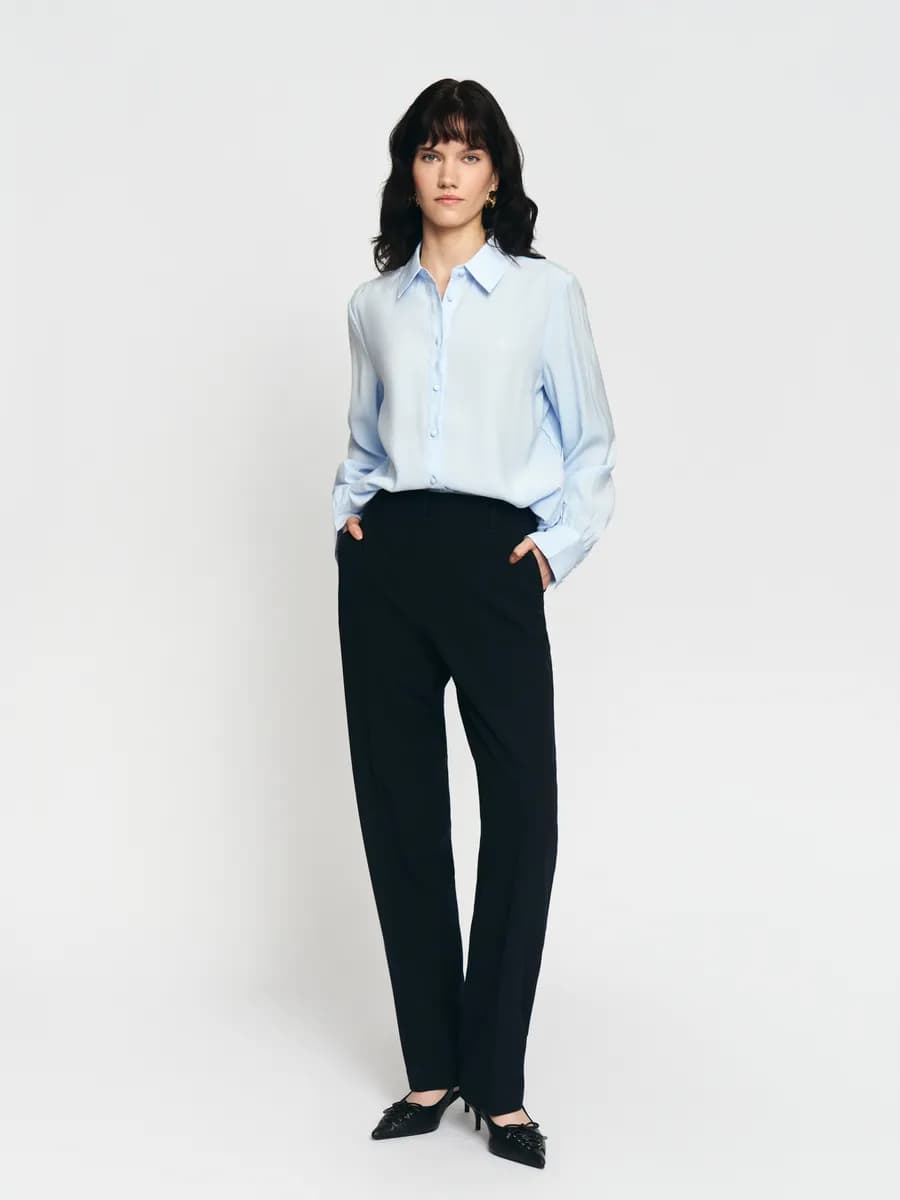 Женские прямые брюки со стрелками - фото 1