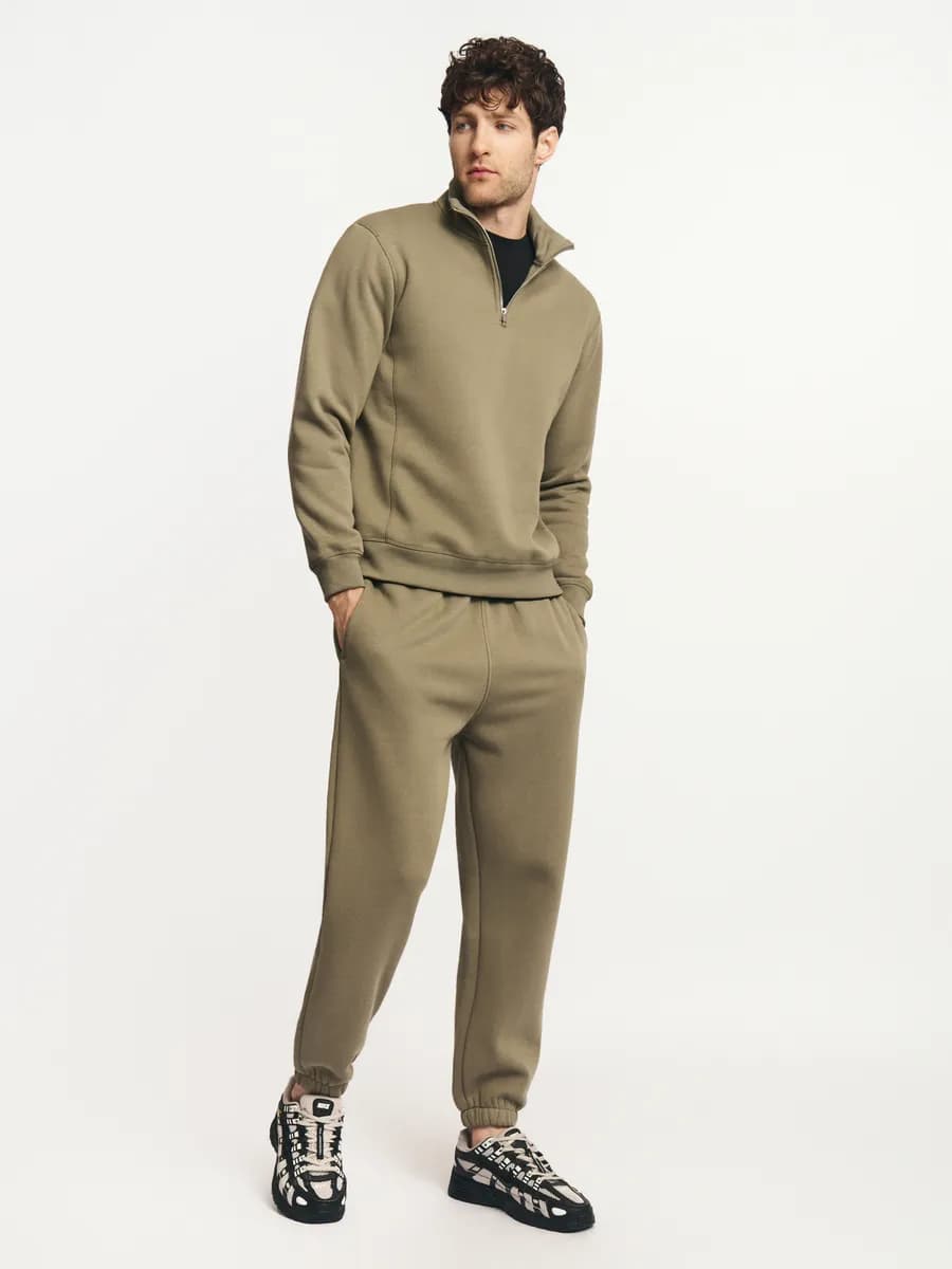 Мужские брюки-джоггеры с начёсом