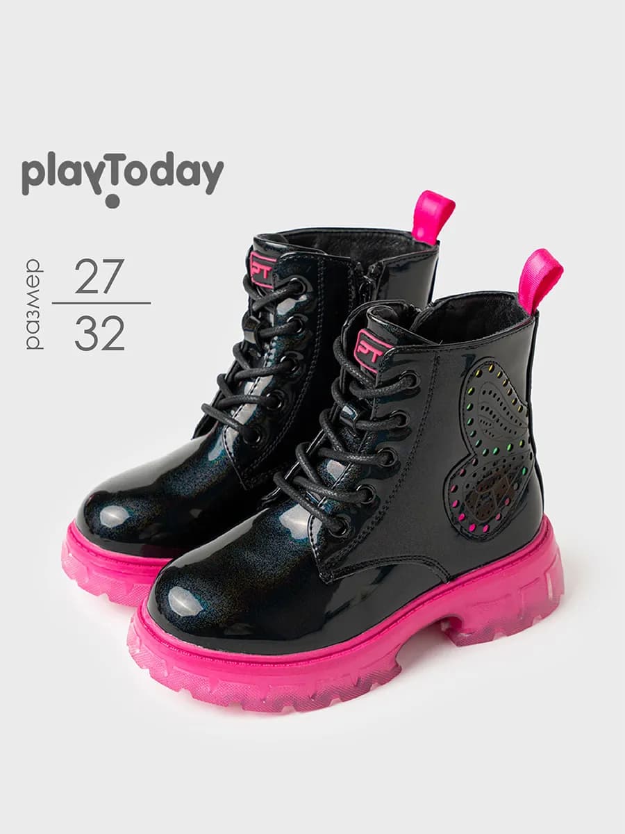 Ботинки демисезонные на шнурках