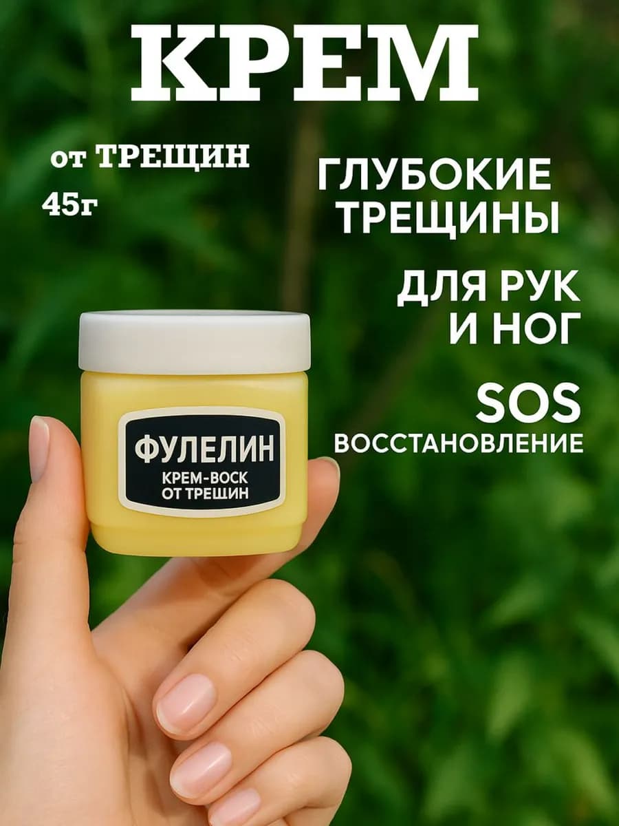 Крем-воск фулелин для сухой кожи мазь от трещин